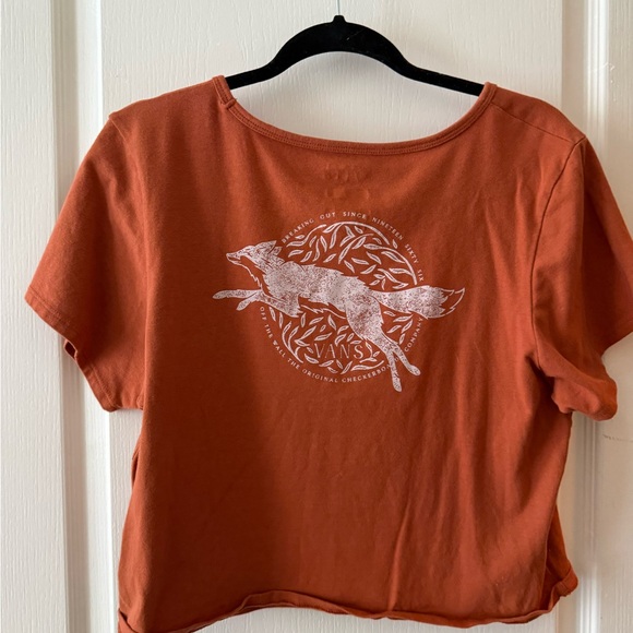 Vans Women's Terracotta Short Sleeve Crop Tee - Picture 2 of 4